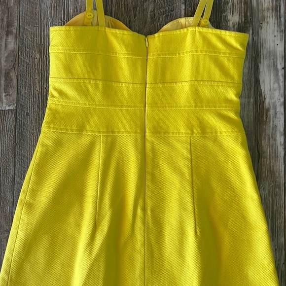 🌟Nanette Lepore 🌟Sweetheart Neckline 🌟Joyce Canary Yellow Dress, Sz 6 - Picture 4 of 15